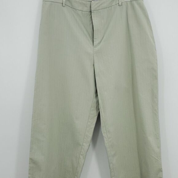 Croft & Barrow Classic Stretch Capris Soft Strips Women Pants Size 12 - Picture 1 of 16